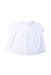 A White Short Sleeve Shirts from Nanos in size 12-18M for girl. (Back View)