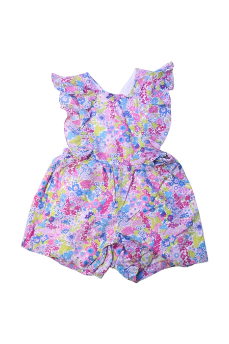 A Multicolour Sleeveless Rompers from Jacadi in size 2T for girl. (Front View)