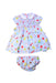 A Multicolour Shorts Sets from Boden in size 6-12M for girl. (Front View)