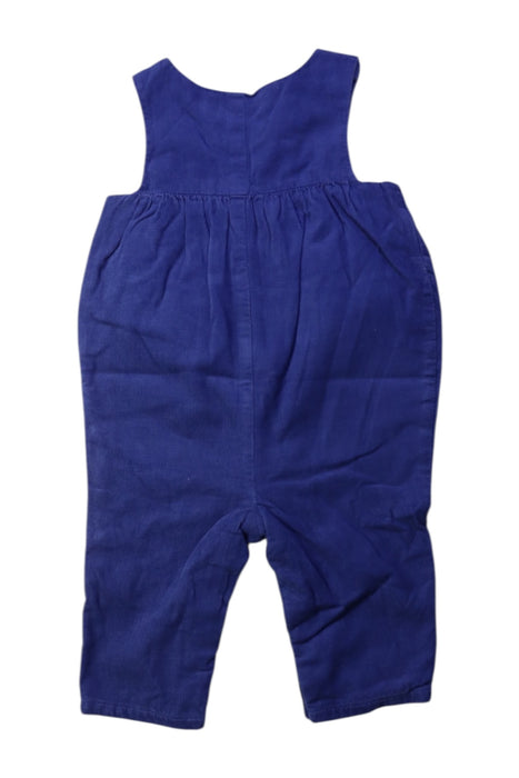 A Blue Long Overalls from Boden in size 6-12M for girl. (Back View)