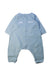 A Blue Long Sleeve Rompers from Petit Bateau in size 6-12M for boy. (Front View)