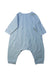 A Blue Long Sleeve Rompers from Petit Bateau in size 6-12M for boy. (Back View)