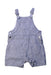A Blue Overall Shorts from Seed in size 6-12M for boy. (Front View)