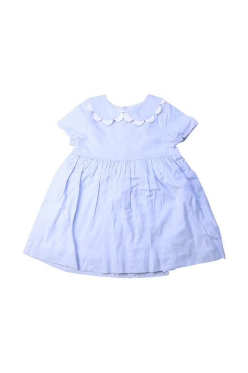 A Blue Short Sleeve Dresses from Jacadi in size 12-18M for girl. (Front View)
