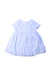 A Blue Short Sleeve Dresses from Jacadi in size 12-18M for girl. (Front View)