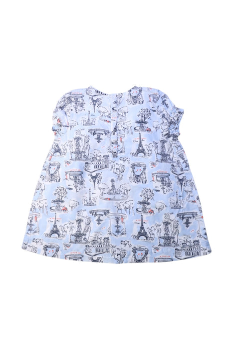 A Multicolour Short Sleeve Dresses from Petit Bateau in size 12-18M for girl. (Back View)