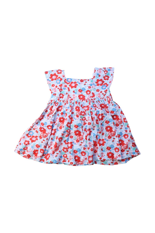 A Multicolour Sleeveless Dresses from Jacadi in size 6-12M for girl. (Front View)