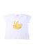 A White Short Sleeve T Shirts from Seed in size 12-18M for girl. (Front View)