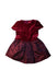 A Burgundy Short Sleeve Dresses from Nicholas & Bears in size 12-18M for girl. (Front View)
