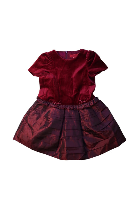 A Burgundy Short Sleeve Dresses from Nicholas & Bears in size 12-18M for girl. (Front View)