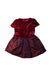 A Burgundy Short Sleeve Dresses from Nicholas & Bears in size 12-18M for girl. (Front View)