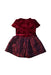 A Burgundy Short Sleeve Dresses from Nicholas & Bears in size 12-18M for girl. (Back View)