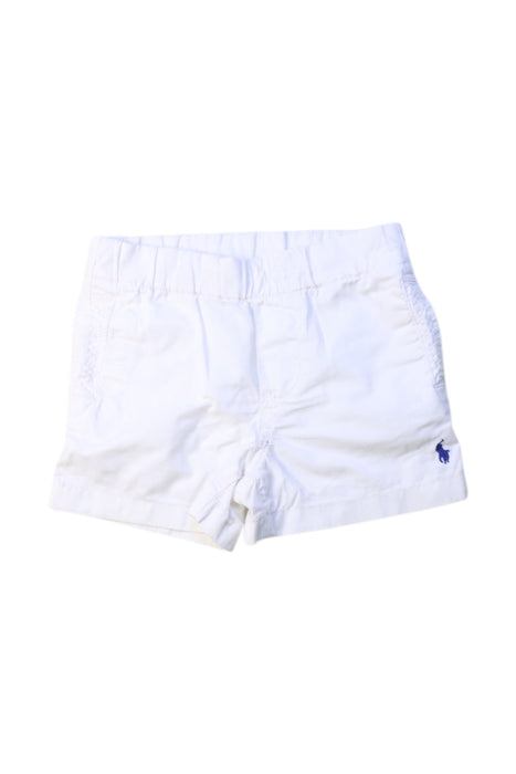 A White Shorts from Ralph Lauren in size 6-12M for boy. (Front View)