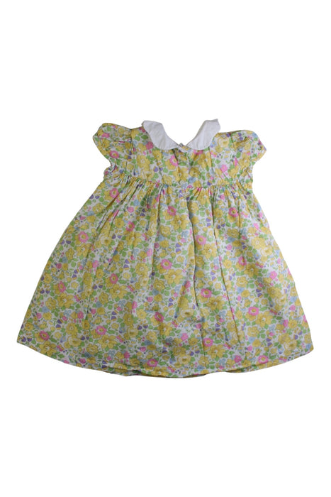 A Yellow Short Sleeve Dresses from Lily Rose in size 2T for girl. (Back View)