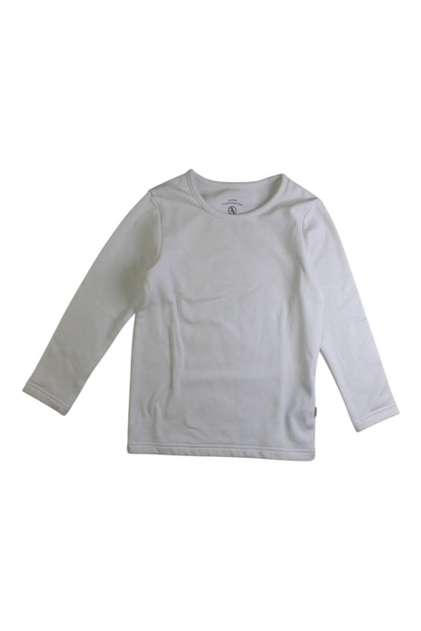 A White Long Sleeve Tops from Aigle in size 6T for neutral. (Front View)
