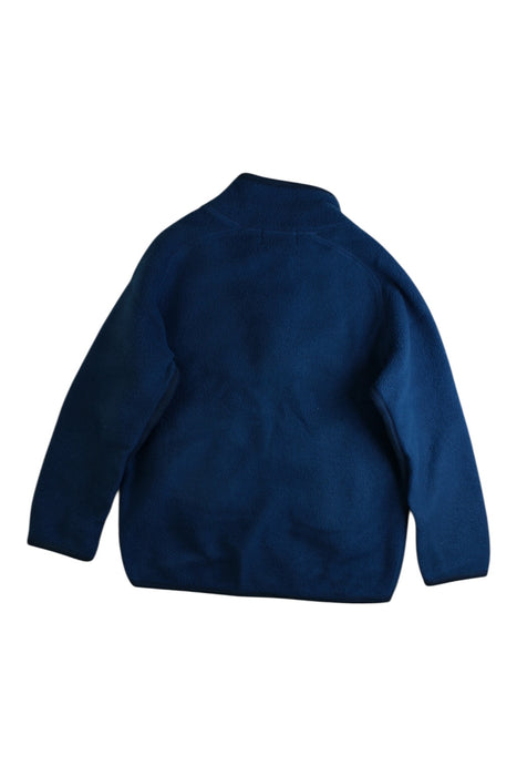 A Blue Zippered Sweatshirts from Molo in size 5T for boy. (Back View)