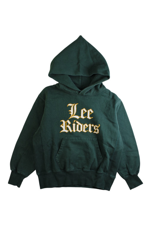 A Green Hooded Sweatshirts from Lee in size 7Y for boy. (Front View)
