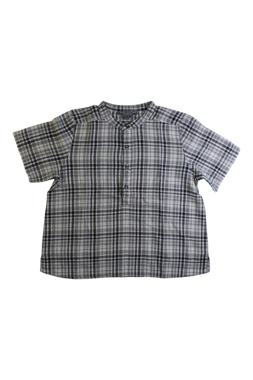 A Grey Short Sleeve Shirts from Bonpoint in size 8Y for boy. (Front View)