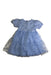 A Blue Short Sleeve Dresses from Seed in size 4T for girl. (Front View)