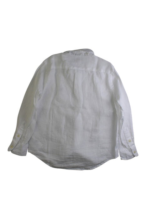 A White Long Sleeve Shirts from Polo Ralph Lauren in size 5T for boy. (Back View)