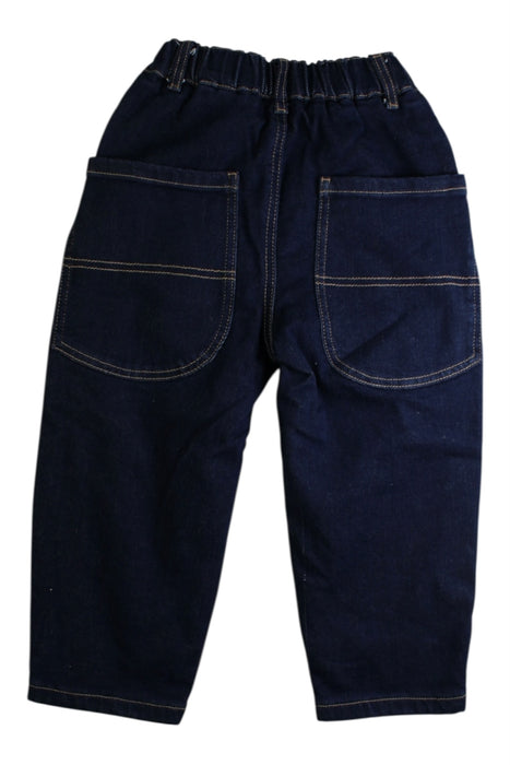 A Navy Jeans from Balabala in size 4T for neutral. (Back View)