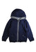 A Navy Puffer/Quilted Jackets from Tartine et Chocolat in size 6T for boy. (Front View)