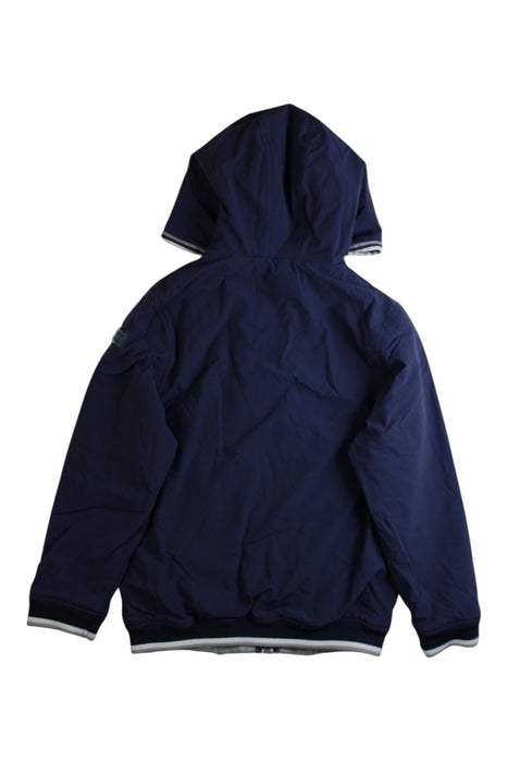 A Navy Puffer/Quilted Jackets from Tartine et Chocolat in size 6T for boy. (Back View)