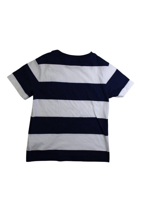 A Navy Short Sleeve T Shirts from Polo Ralph Lauren in size 5T for boy. (Back View)