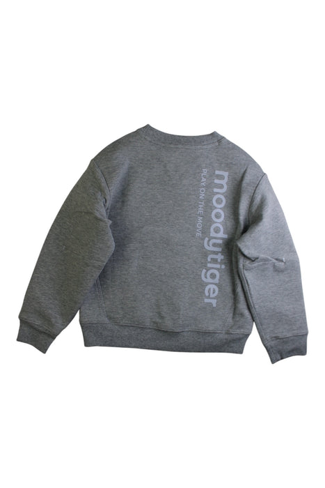 A Grey Crewneck Sweatshirts from Moody Tiger in size 4T for boy. (Back View)