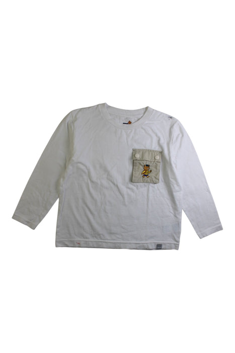 A White Long Sleeve T Shirts from Helly Hansen in size 5T for boy. (Front View)