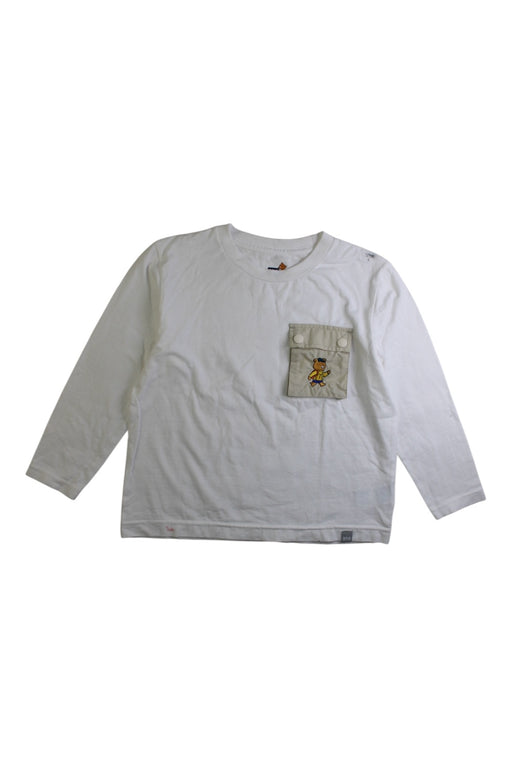 A White Long Sleeve T Shirts from Helly Hansen in size 5T for boy. (Front View)