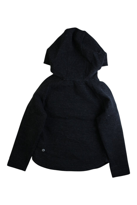 A Black Hooded Sweatshirts from Moody Tiger in size 6T for boy. (Back View)