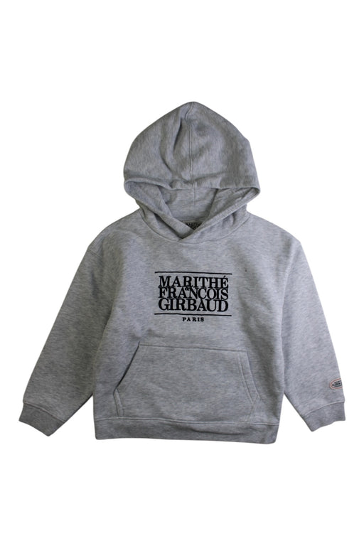 A Grey Hooded Sweatshirts from Marithé & Francois Girbaud in size 4T for neutral. (Front View)