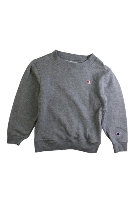 A Grey Crewneck Sweatshirts from Champion in size 5T for boy. (Front View)
