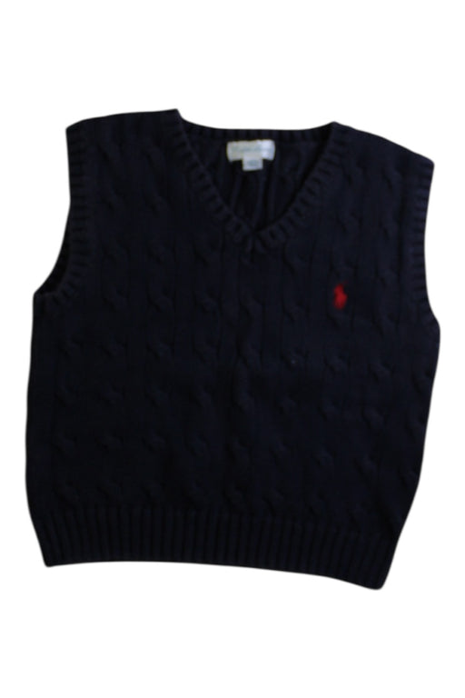 A Navy Dress Up Vests from Ralph Lauren in size 18-24M for boy. (Front View)