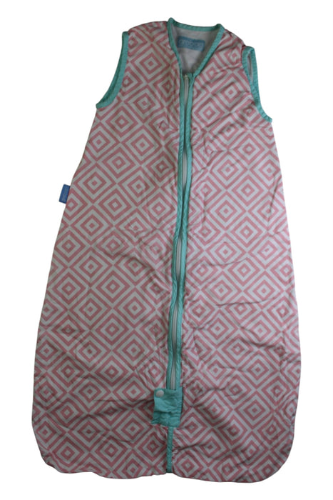 A Pink Sleepsacs from Grobag in size 6-12M for girl. (Front View)