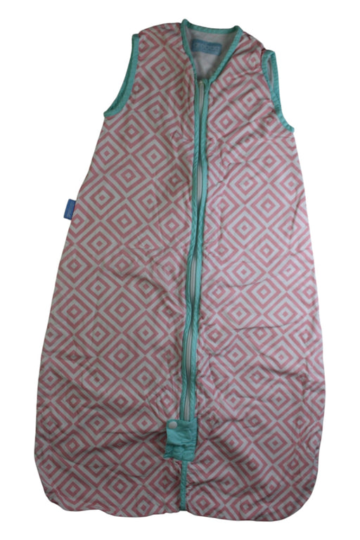 A Pink Sleepsacs from Grobag in size 6-12M for girl. (Front View)