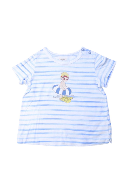 A Blue Short Sleeve T Shirts from Nanos in size 3T for boy. (Front View)