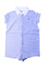 A Blue Short Sleeve Rompers from Ralph Lauren in size 6-12M for boy. (Front View)
