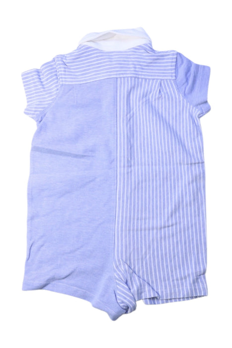 A Blue Short Sleeve Rompers from Ralph Lauren in size 6-12M for boy. (Back View)