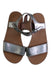 A Silver Sandals from Jacadi in size 6T for girl. (Back View)