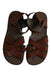 A Brown Sandals from Salt-Water in size 6T for girl. (Back View)