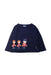 A Navy Long Sleeve T Shirts from Jacadi in size 2T for boy. (Front View)