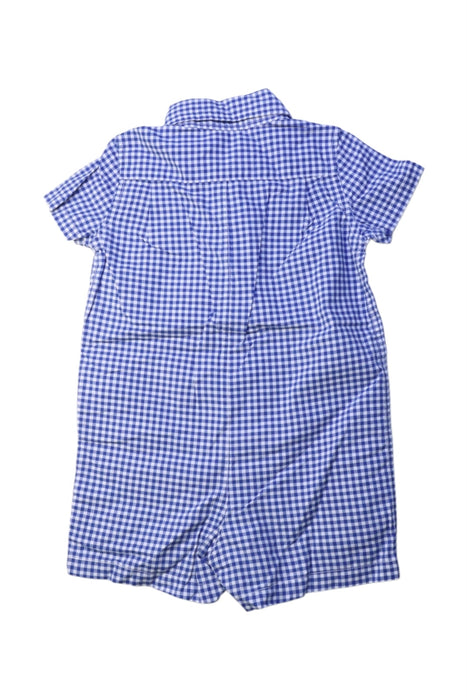 A Blue Short Sleeve Rompers from Ralph Lauren in size 6-12M for boy. (Back View)