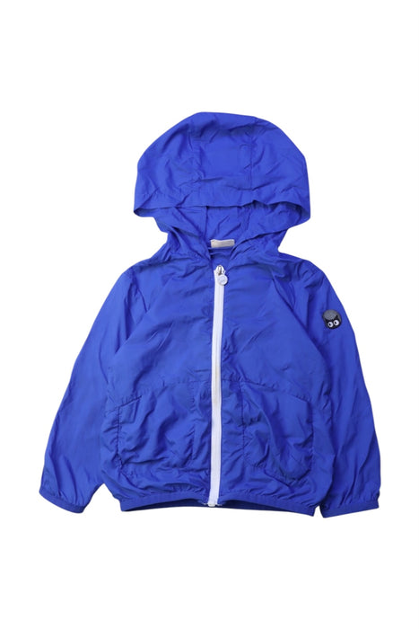 A Blue Lightweight Jackets from Momonittu in size 2T for neutral. (Front View)