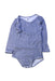 A Blue Long Sleeve Bodysuits from Petit Bateau in size 2T for boy. (Front View)