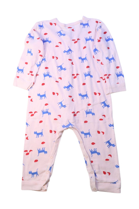 A Pink Onesies from Petit Bateau in size 2T for neutral. (Back View)