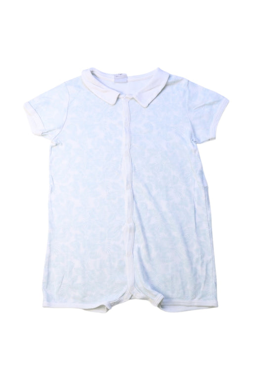 A White Short Sleeve Rompers from Petit Bateau in size 2T for neutral. (Front View)