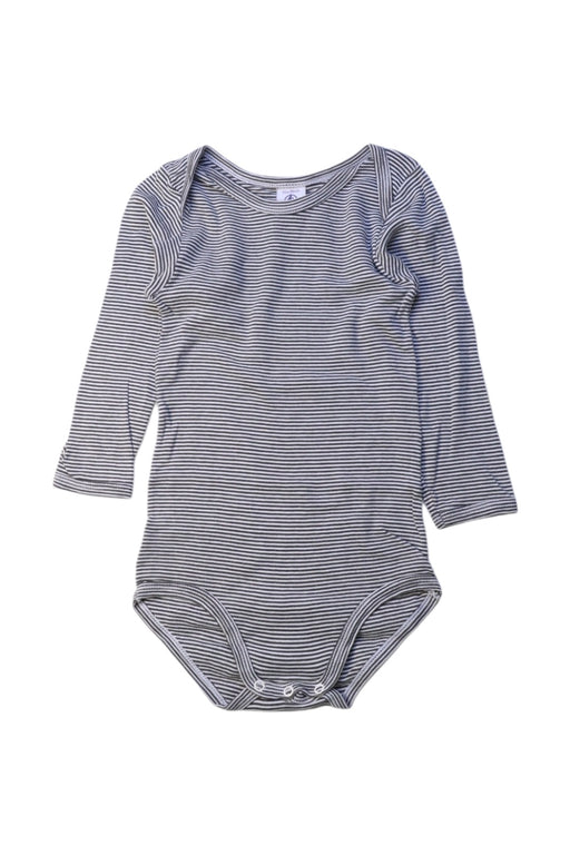 A Grey Long Sleeve Bodysuits from Petit Bateau in size 2T for neutral. (Front View)