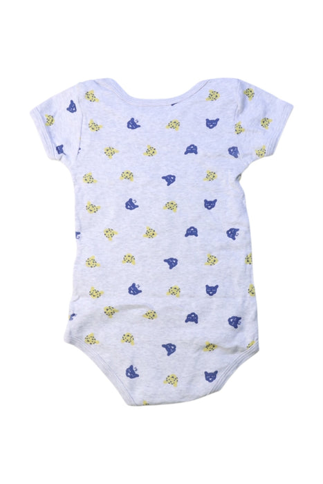A Grey Short Sleeve Bodysuits from Petit Bateau in size 2T for boy. (Back View)
